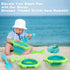 Beach Toys, Sand Box Toys for Kids Outdoor, 2.5L Silicone Collapsible Bucket, Dinosaur Watering Can, Shovels for Summer