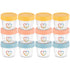 EVLA'S Baby Food Containers 12-Pack - 4 oz Glass Jars with Lids