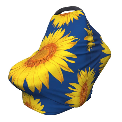 Schgap Sunflowers Baby Car Seat Covers Canopy, Nursing Cover Breastfeeding Baby Carrier Covers