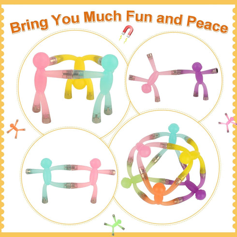 laleay 12pcs Magnetic People for Refrigerator, Fridge Magnets for Adults Kids Gifts, Magnetic Men for Teens Gifts, Kids