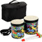 Tosnail 5" and 6" Bongo Drum with Storage Bag and Mallets, Hand Drum Kids Drum Set, Musical Toy for Kids