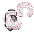 Baby Car Seat Cover and Nursing Pillow Cover Girls, Winter Car Seat