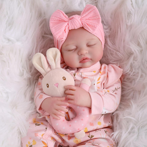20 Inch 3+ BABESIDE Lifelike Reborn Baby Dolls Girl - Realistic Newborn Baby Doll with Poseable Body, Real Life Baby