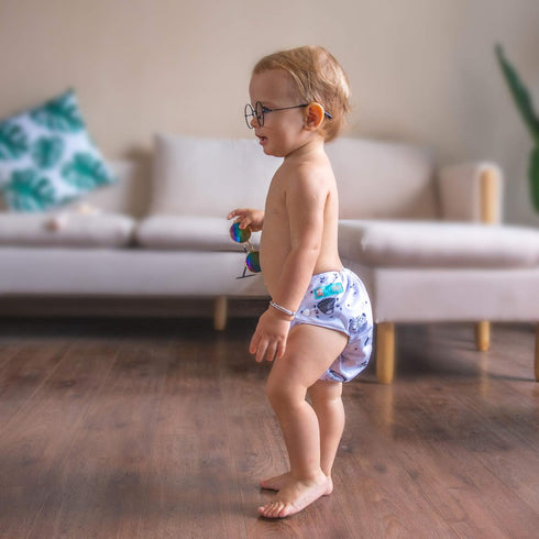 ALVABABY 6 Pack Baby Diaper Pocket Cloth Diapers with 12 Inserts, Adjustable for Boys and Girls 6DM35