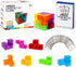 Magnetic Building Blocks, Magic Magnetic 3D Puzzle Cubes, Set of 7 Multi Shapes with 54 Guide Cards for Intelligence