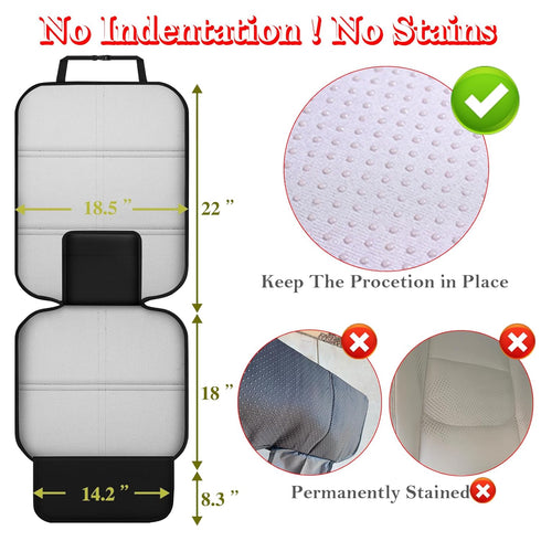 600D Black-1pc) Meolsaek Car Seat Protector for Child Car Seat, Durable Fabric Waterproof Car Seat Cover with Thick Pad