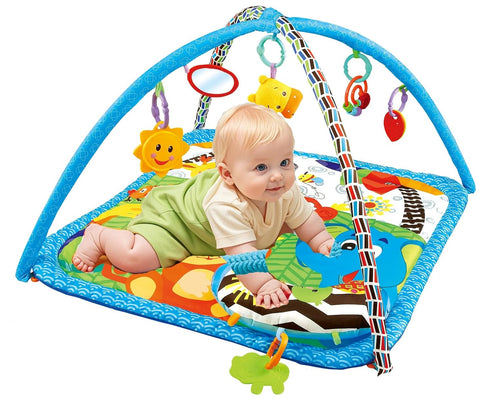 SHINING CROWN By EMILYSTORES Baby Gyms Play Mats Toddler Fold Acctivity Gyms Play Mat Colorful Baby Pad with Animal
