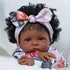 2 17-22 Inch BABESIDE Pcs Reborn Baby Doll Clothes with Headband for Babydolls, Floral Patterns Reborn Baby Doll