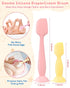 4-Pack Upgraded Silicone Diaper Cream Spatula with Travel Case - Soft Full-Size & Mini Applicators for Rash Ointment