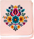 CafePress Colorful Blue Orange Mexican Embroidery Floral Baby Blanket, Super Soft Newborn