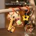 TUMAMA Spiral Car Seat Toys - Baby Toys for 0-12 Months, Infant Stroller Toy with Rattle and Teether