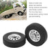 VBESTLIFE RC Tires Set Replacement, Rubber Tires with Plastic Hubs for D12mini Upgrade Parts, RC Rim Accessories