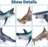10PCS 5-6" Sea Animal Toys for Toddlers, Bath Ocean Animal Whale Shark Figurines Toys for Kids, Cake Toppers Birthday