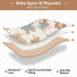GOODOLD 50x50 Inch Cartoon Teddy Bears Baby Play Mat One-Piece Soft Crawling Mat Waterproof Playmat with Non-Slip