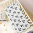 Vdsrup 52 28 9In Crib Sheets for Boys Girl Black Bows Breathable Mini Crib Mattress Sheets Fitted, Beige Toddler Fitted