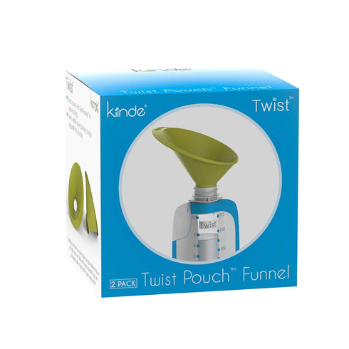 Kiinde Twist Pouch and Foodii System, 2-Piece Funnel Set for Breast Milk, Formula, Baby Food