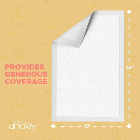 ABABY REFRESH (50 Pack) Disposable Changing Pads for Baby Super Soft and Ultra Absorbent Baby Changing Pad - Leak Proof