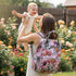 Backpack Backpack Floral Diaper Bag with Coin Bag USB Charging Port Stroller Straps and Insulated Pocket,Travel Nappy