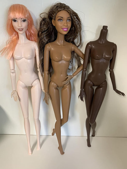 DIY OOAK Doll Bodies for Replacement 12 inch Fashion Doll Body, Supermodel Collector, Articulated Jointed Posable