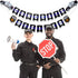 Sumind 12 Pieces Police Party Decorations, Hanging Swirls and Jointed Banners for Birthday Graduation Party Supplies