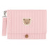 Quilted Baby Wipes and Diaper Bag Quilted Wipe Pouch Cute Diaper Bag Portable Hanging Wet Wipes Bag for Stroller (Teddy