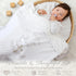 100% 39.4 39.4 Baptism Knit Baby Blanket with Minky Dot Lining, Cotton Christening Blanket x in, Embroidered Cross