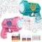 Eaglestone Bubble Guns for Toddlers, 2 Packs LED Light Automatic Bubble Machine Gun, Summer Outdoor Birthday Gift