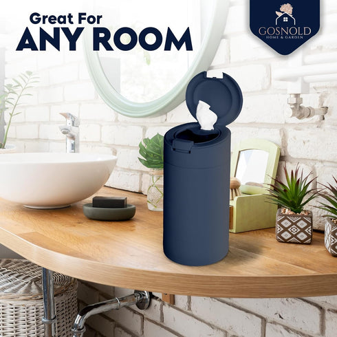 Extra Large Refillable Disinfecting Wet Wipes Dispenser (Navy Blue) | Fits Clorox, Lysol, Bleach, Sanitizing | Durable