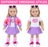 18 Inch Set Playsets Backpack American Doll Clothes and Makeup Accessories - Dolls Makeup and Outfit Bundle