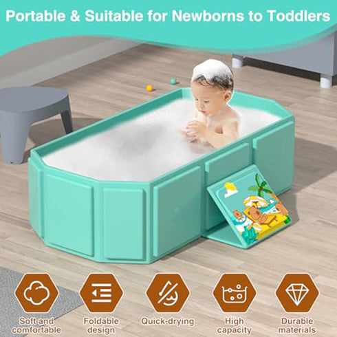 Generic Summer Portable Bathing Tub for Kids | Boys Girls Bathtub | Compact Kids Bathing Tub | for Home Apartment
