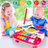 3 in 1 Musical Toys for Toddlers 1-3, Piano Xylophone Drum Set for 1-3 Year Old Girls, Developmental Sensory Toys