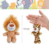 12 Pieces Mini Stuffed Forest Animals Jungle Animal Plush Toys in 4.8 Inch Cute Plush Elephant Lion Giraffe Tiger Plush for Animal Themed Parties Student Achievement Award (Standing)