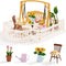 Rolife Super Creator Series Accessroies, DIY Mini Flower Garden Scenery Kit, Miniature