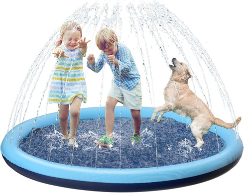 Kids Dog Splash Pad Sprinkler - Jasonwell Non Slip Dog Sprinkler Pad