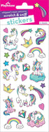 Playhouse Whipped Cream Scented Scratch & Sniff Sticker Sheets - Rainbow Unicorns 1 Pack