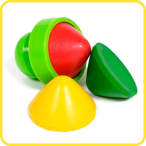 2 6 18m+ READY LEARN Easy Grip Crayons Refills - Colors - Ages - Non-Toxic Toddler Crayons - Handles Sold Separately