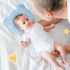 MarBoost Soft and Breathable Baby Pillow with Memory Foam and Bear Design (Blue)
