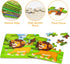 16 Piece Colorful Wooden Puzzles for Kids Ages 3-5, Educational Toys for Boys and Girls (9 Puzzles)