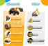 Bulldozer 3 4 5 6 Construction Truck Toys for Toddlers: Push Go Truck Sandbox Excavator Toy Trucks Vehicles Snow Plow