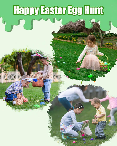 Prefilled Easter Eggs with Bunny Building Toys | Easter Basket Stuffers Fillers for Kids Gifts, Egg Hunt Prizes, Party