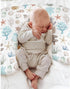 Summer Ocean Boho Nursing Pillow Covers for Boy Girl Seashells Conch Starfish Corals Anchors Nursing Pillow Slipcovers