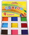 Chubby Crayons for Kids Set of 144 Rainbow Crayons Classroom Supplies (2-7/8"L