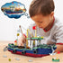 Fishing Boat Building Blocks Sets, 582 PCS City Marine Theme Model Kit for Ocean Exploration and Sea Fishing Lovers