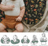 Vintage Mushroom Life Baby Nursing Pillow Covers for Boy Girl Retro Mushroom Leaves Floral Nursery Pillowcase