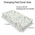 Watercolor Green Leaves Boho Changing Pad Covers Greenery Floral Fitted Baby Changing Table Sheets for Boy Girl Summer Wild Plants Soft Breathable Stretchy Diaper Changing Table Mats Cover 32''x16''