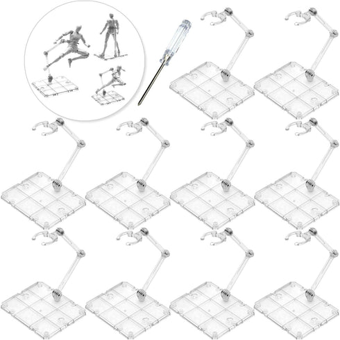 Action Figure Stand, 10 PCS Assembly Action Figure Display Holder Base Doll