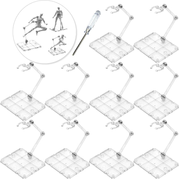 Action Figure Stand, 10 PCS Assembly Action Figure Display Holder Base Doll