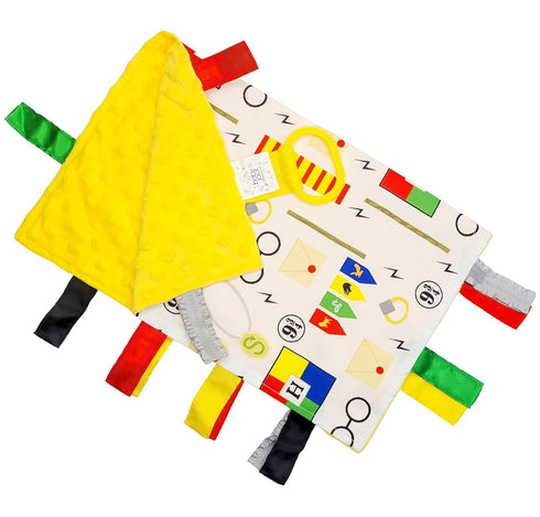 Baby Jack & Co 14x18” Wizard Lovey Tag Toys for Babies, Soft & Safe, BPA Free with Stroller Clip