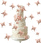 40 PCS 3D Rose Gold Butterfly Cupcake Toppers for Baby Shower, Wedding, Kids Birthday Party Supplies