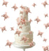 40 PCS 3D Rose Gold Butterfly Cupcake Toppers for Baby Shower, Wedding, Kids Birthday Party Supplies